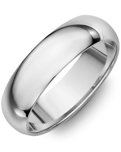 Classic Half Round Polish Wedding Band