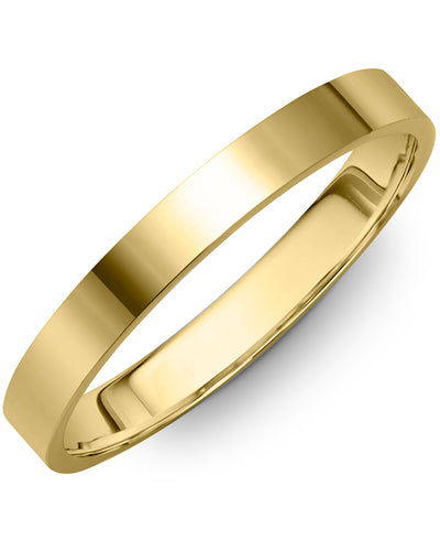 Classic Flat Thin Polish Wedding Band