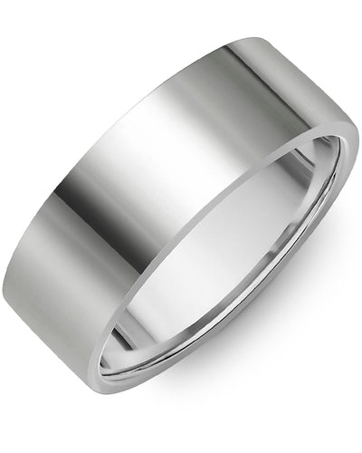 Classic Flat Wide Polish Wedding Band