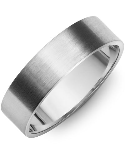 Classic Flat Matte Brush Wedding Band