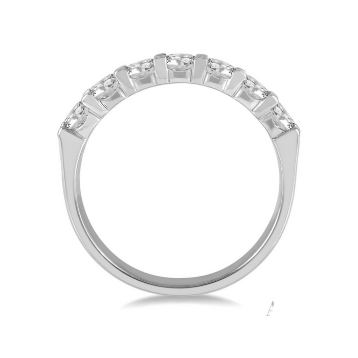 7 stone diamond wedding band