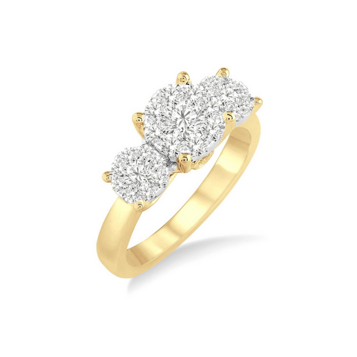 Past present & future lovebright essential diamond engagement ring