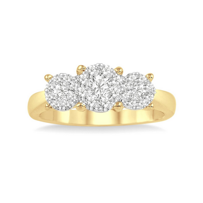 Past present & future lovebright essential diamond engagement ring