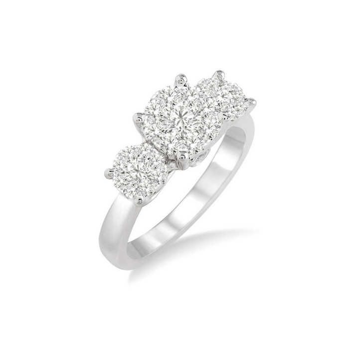 Past present & future lovebright essential diamond engagement ring