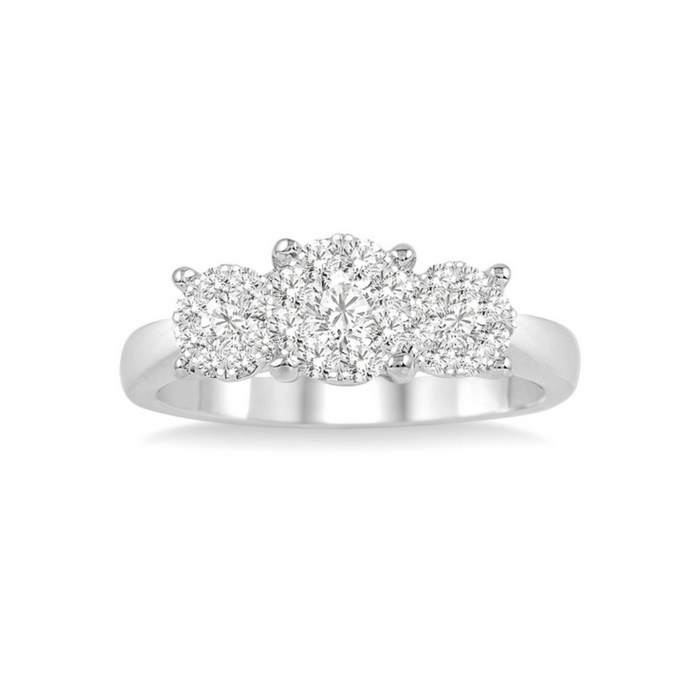 Past present & future lovebright essential diamond engagement ring