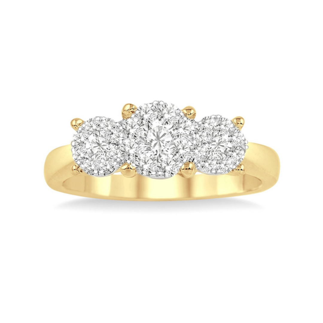 Past present & future lovebright essential diamond engagement ring