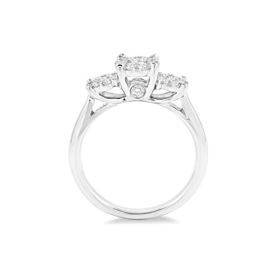 Past present & future lovebright essential diamond engagement ring