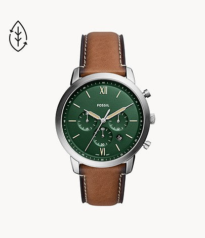 Neutra Chronograph Tan Eco Leather Watch